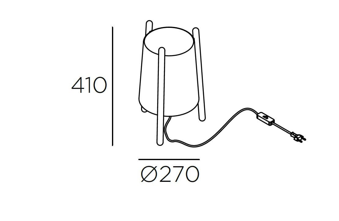 Деревянная светодиодная настольная лампа LedsC4 Woody ARCH-00143660 - Вид №2