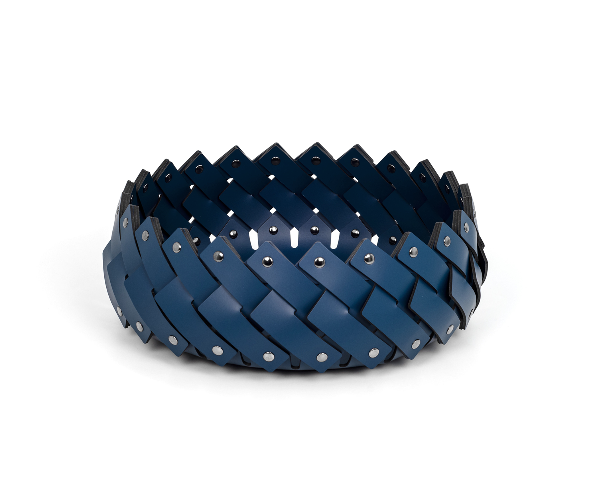 Короткая корзина Almeria - Ø 41XH13 см / регенерированная кожа_coffee Pinetti 00.1150.082.015 - Вид №3