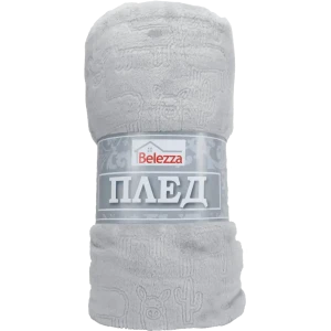 Плед «Ламы», 140x200 см, фланель, цвет серый