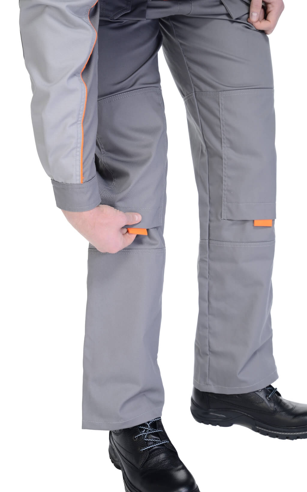 69431 Полукомбинезон "Профессионал-2" темно-серый со светло-серым  Летняя спецодежда  размер 48-50/182-188  - Вид №7