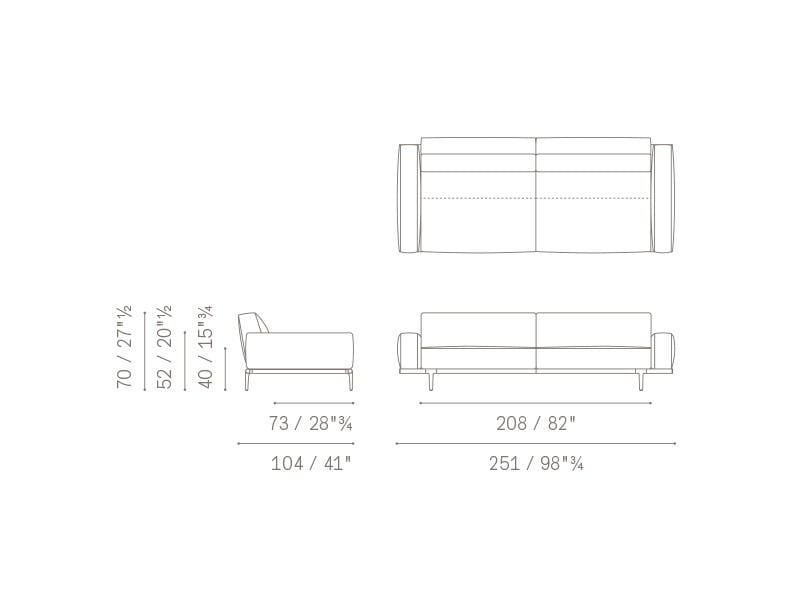 Ткань диван Poltrona Frau коллекция-диваны и кресла ARCH-00009449 - Вид №49
