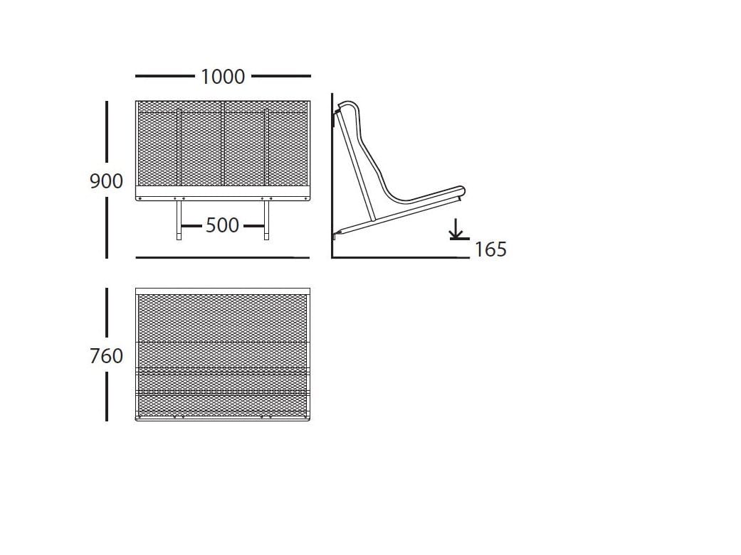 Стальная скамья со спинкой BD Barcelona CATALANO ARCH-00110030 - Вид №9
