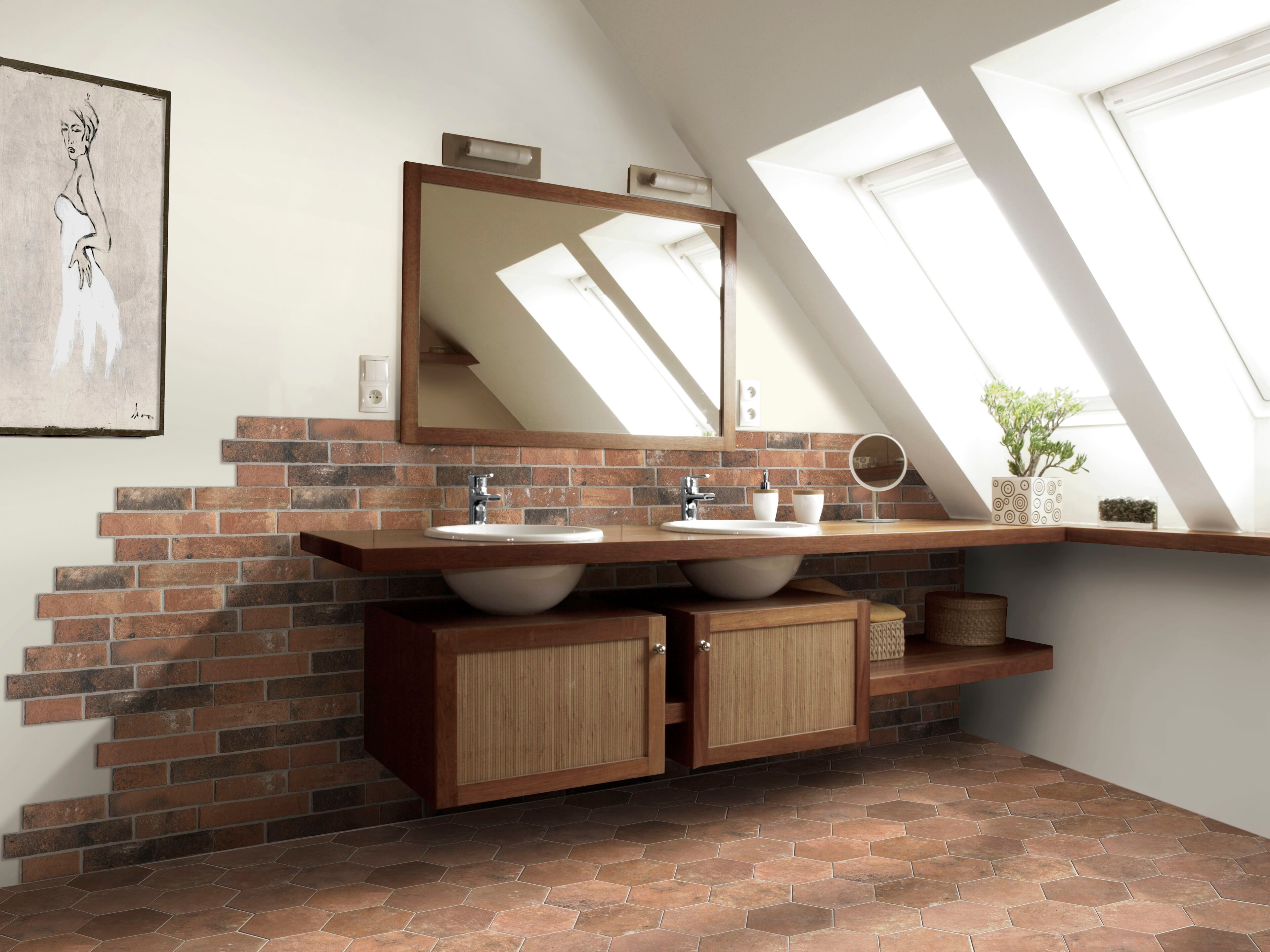 Керамогранит с эффектом кирпича KERADOM ARGILLE ARCH-00071055 - Вид №29