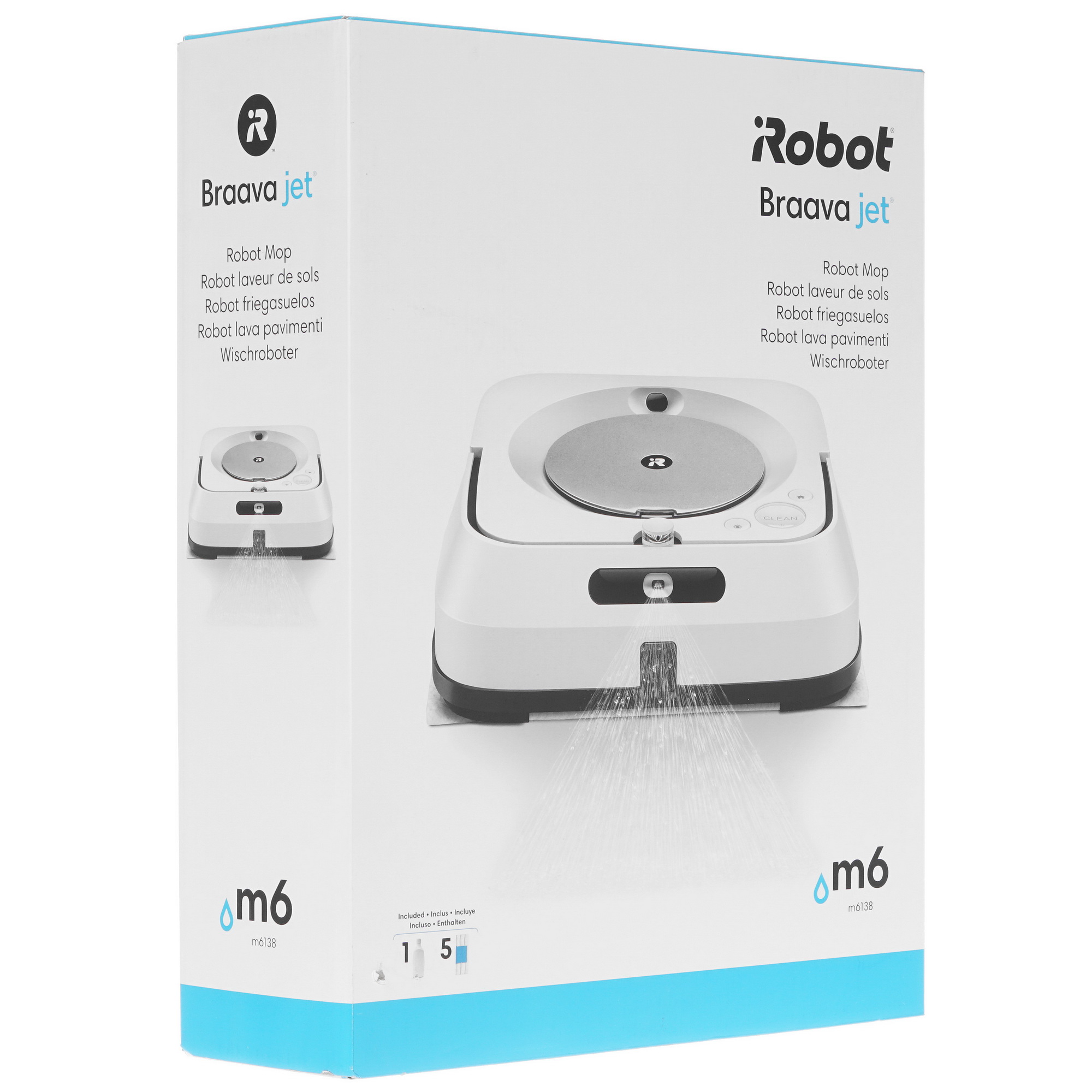 1617059 Робот-полотер iRobot Braava Jet m6 белый STDN-0056065 - Вид №13
