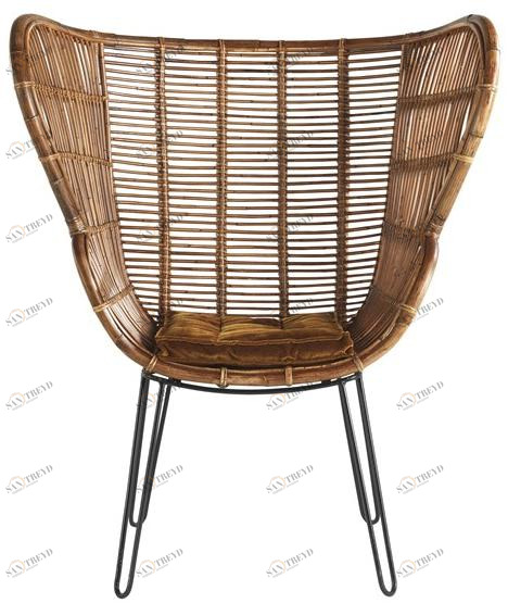 Gianfranco Ferré Home Кресло из ротанга с высокой спинкой sun-id-1443837
