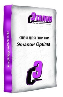 Клей плиточный Эталон Optima 25кг 369 - Вид №1