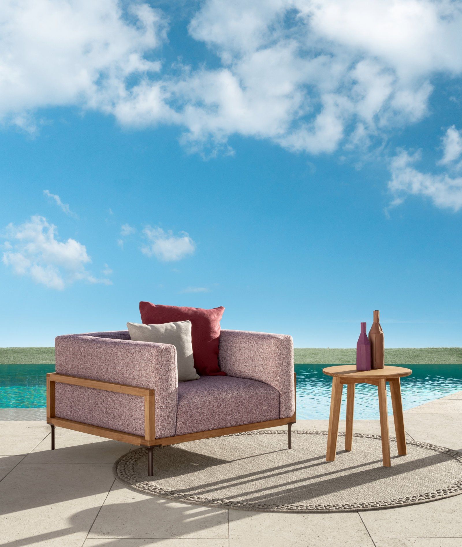 Тканевое садовое кресло Talenti CleoSoft-wood ARCH-00055241 - Вид №2