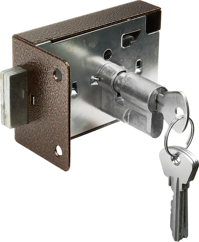 ЗЕНИТ Омега-ЗН-1 — накладной замок для входных дверей в медном исполнении 82126220