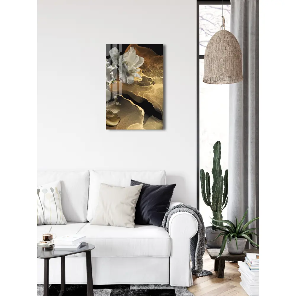 Картина на стекле Белые ирисы 3 40x60 см 85282965 STLM-2004709 ARTABOSKO  - Вид №3