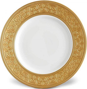 10571422 L’Objet Тарелка подстановочная 33см "Династия "Хань" (золотой декор) Фарфор