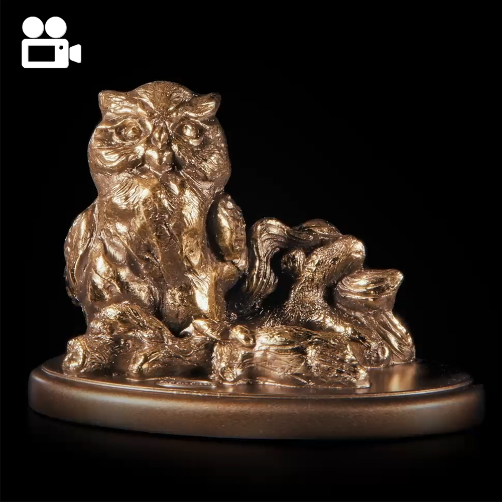 22656 Подставка под телефон Сова Бронза BOGACHO 4627174559453