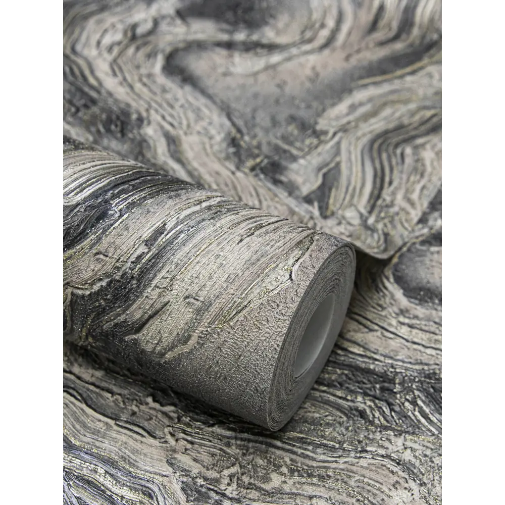 Обои флизелиновые Wallsecret Michelan серо-коричневые 1.06 м 8851-29 STLM-2110328 - Вид №2