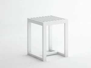 GANDIABLASCO Низкий табурет из алюминия Dna