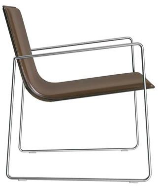 Andreu World Штабелируемое мягкое кресло-санки Lineal Bu0589 - Вид №4