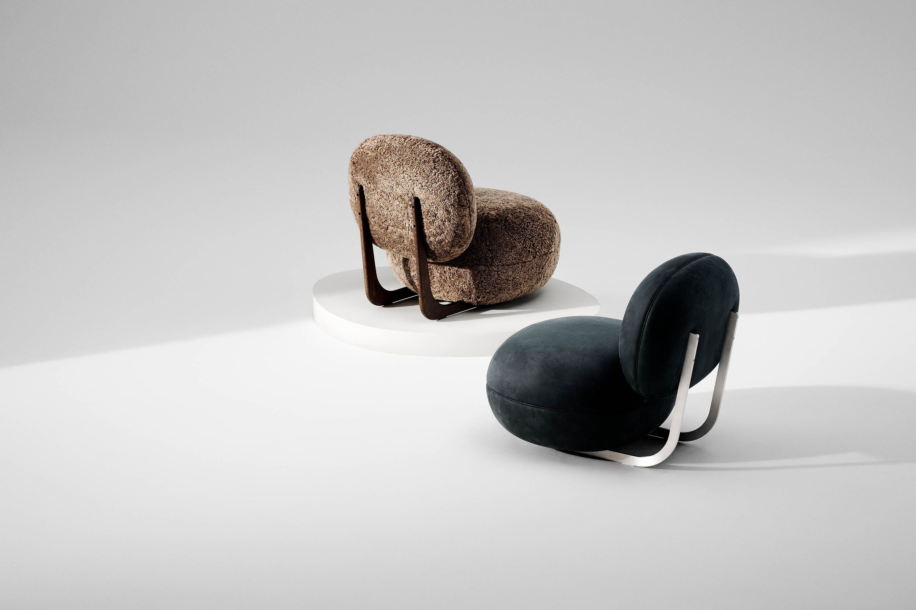 Металлический стул с тканевой обивкой NORR11 COOPER ARCH-00017510 - Вид №2