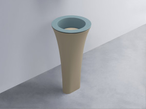 AMLA45-PL+AMPILT-LN+AMCOLT-AV Раковина Amedeo Tondo отдельностоящая cielo Enjoy + Amedeo