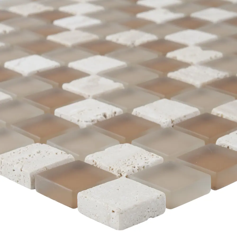 Мозаика, 30х30 см, стекло, цвет бежевый Santreyd STLM-2066902 - Вид №2
