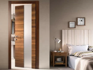 FERREROLEGNO Распашная дверь из дерева и стекла Fl