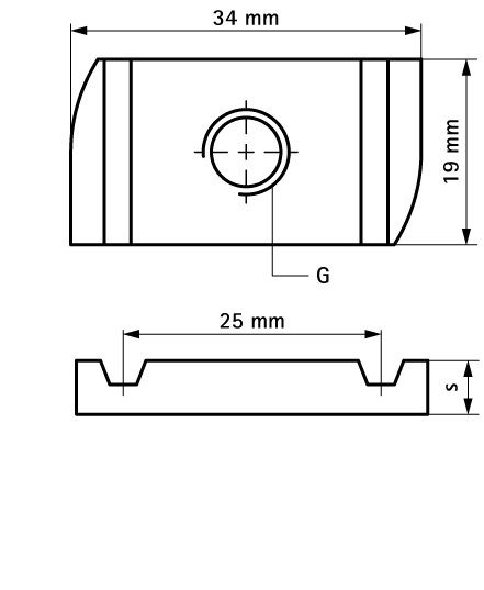 6517706 BIS Strut Канальные гайки (нерж.) монтаж в профиле Strut walraven  - Вид №1