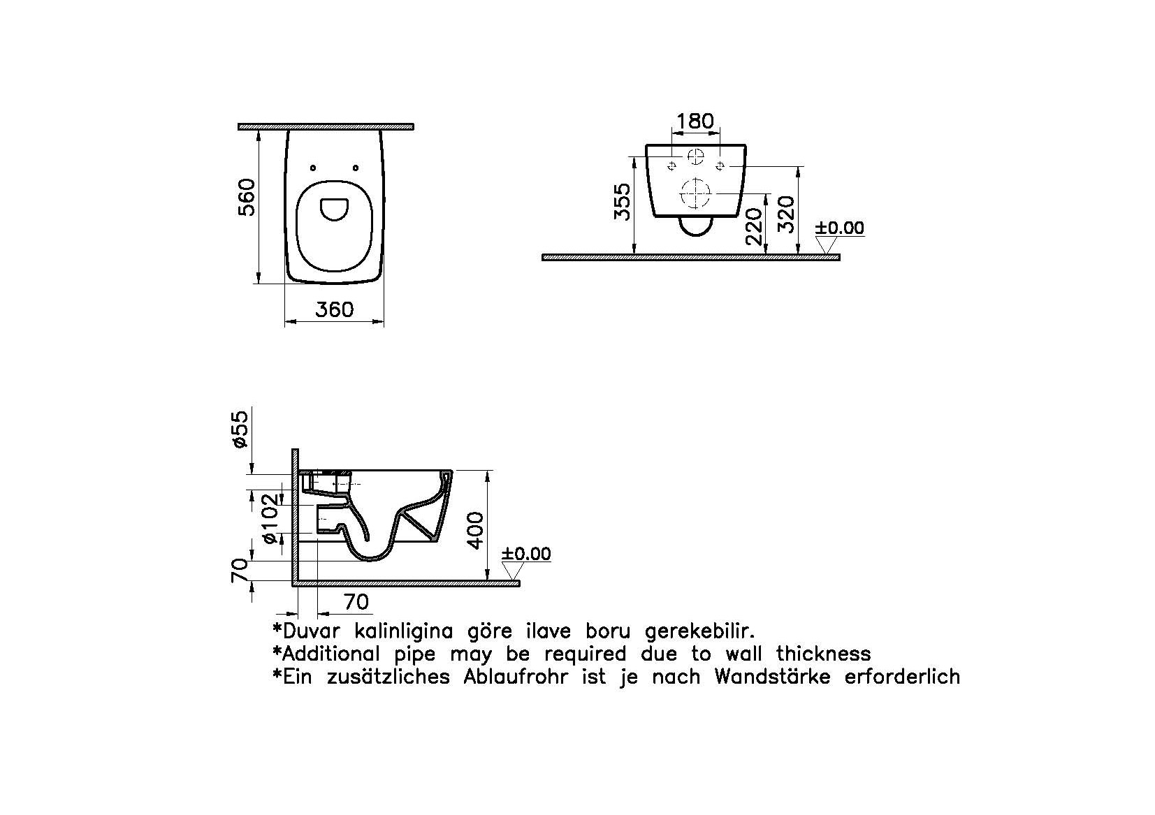 7672B001-0101 Биде Vitraglobal Metropole - Вид №1