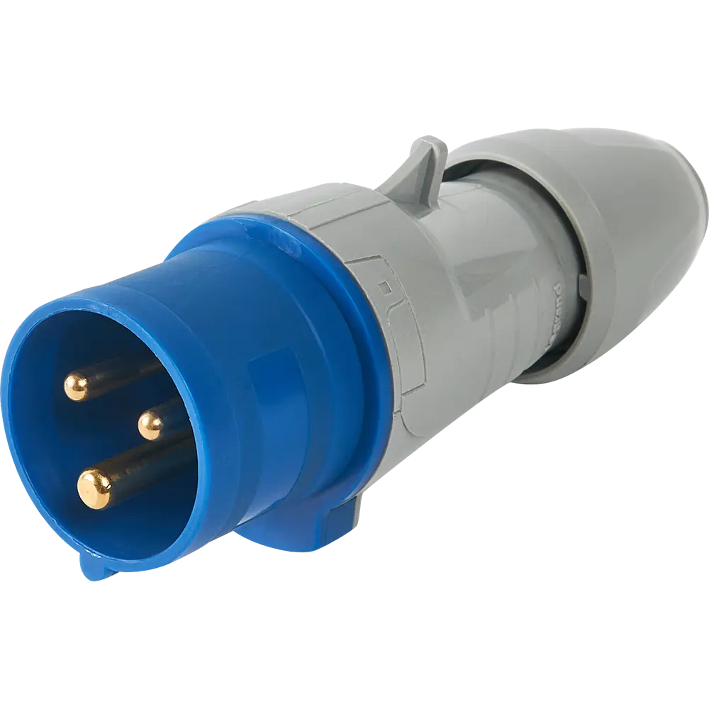 Вилка с заземлением IP44 на 250В 16А Legrand STLM-2177448