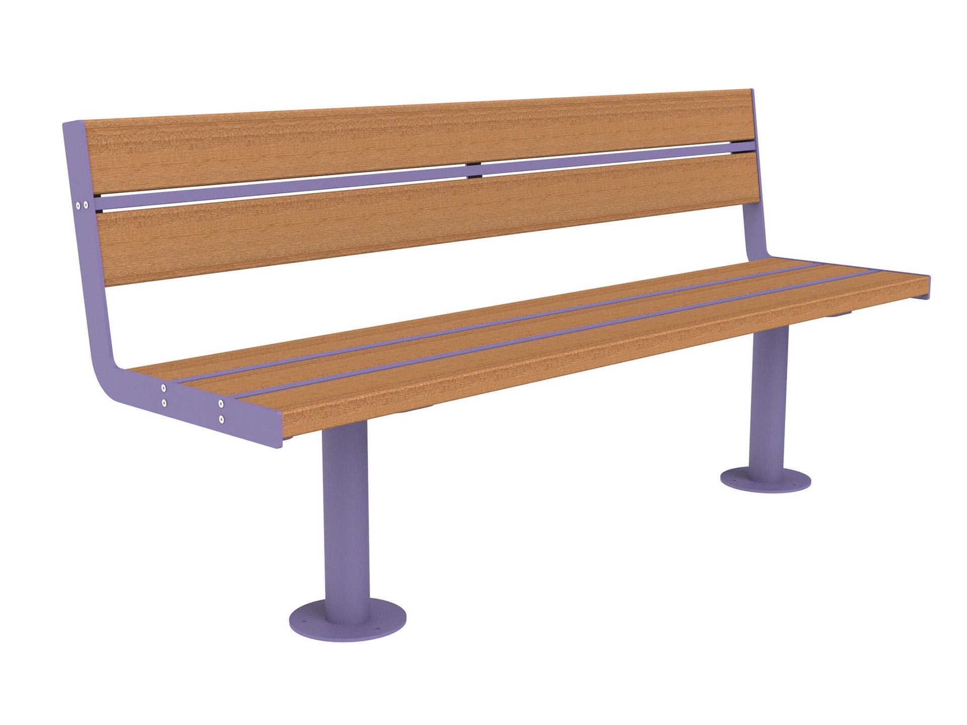 Скамья из окуме со спинкой Lazzari Joy ARCH-00135129 - Вид №6