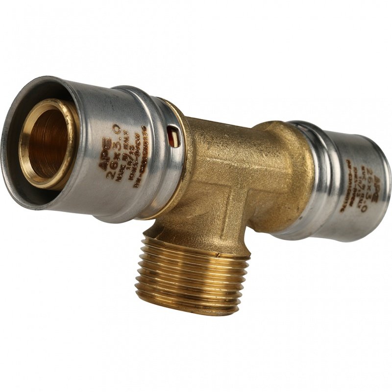 Тройник переходной STOUT НР 26х3/4"х26 под пресс SFP0008263426 - Вид №2