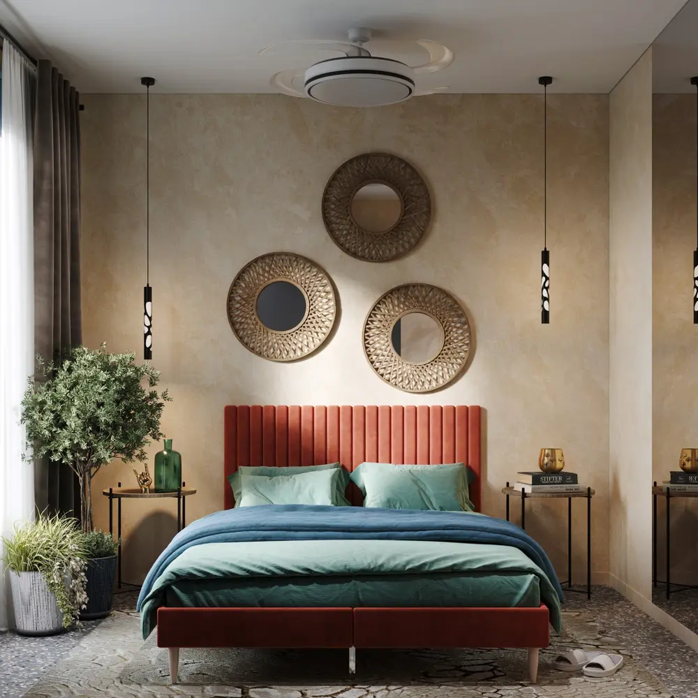 Зеркало декоративное KREAFORTA Rosace круглое D60 см бамбук цвет коричневый STLM-2119537 - Вид №8