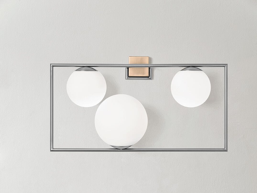 Стальной и стеклянный настенный светильник Miloox Buble ARCH-00093896 - Вид №4