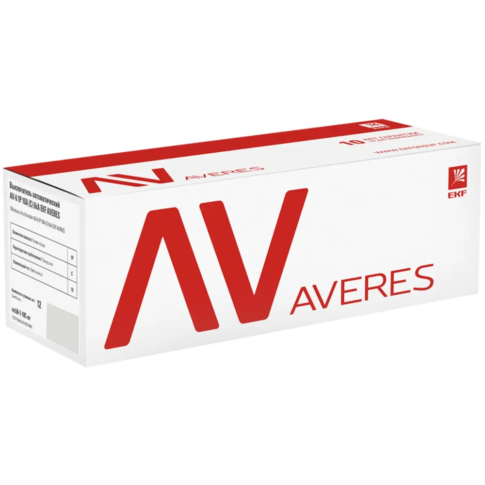 Автоматический выключатель EKF AV-6 1P для защиты электросети 84579871 STLM-0052233 - Вид №3