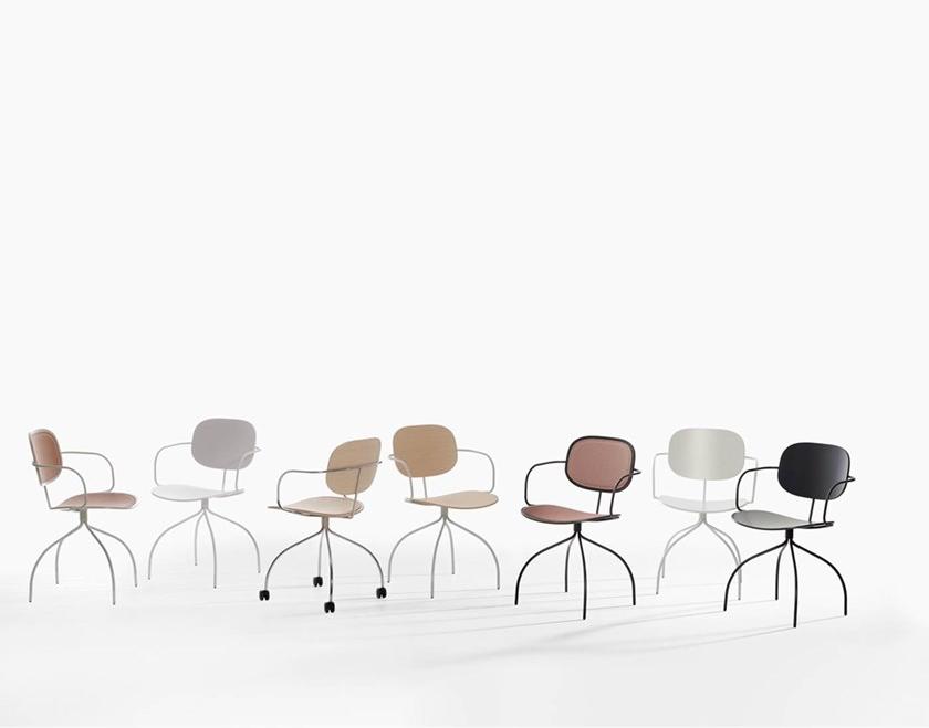 IOC project partners Офисный стул из дерева на колесиках Magenta sun-id-1374917 - Вид №1