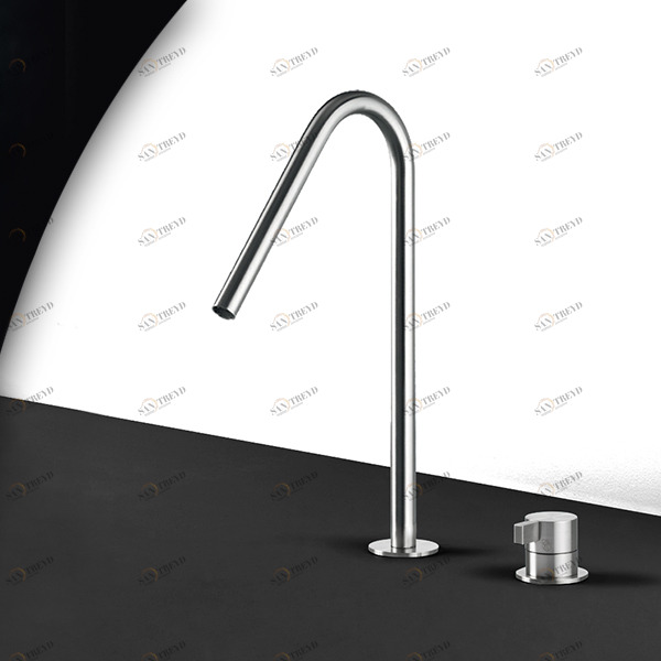 Смеситель для раковины TOOX TXQ31S серебристый матовый Radomonte