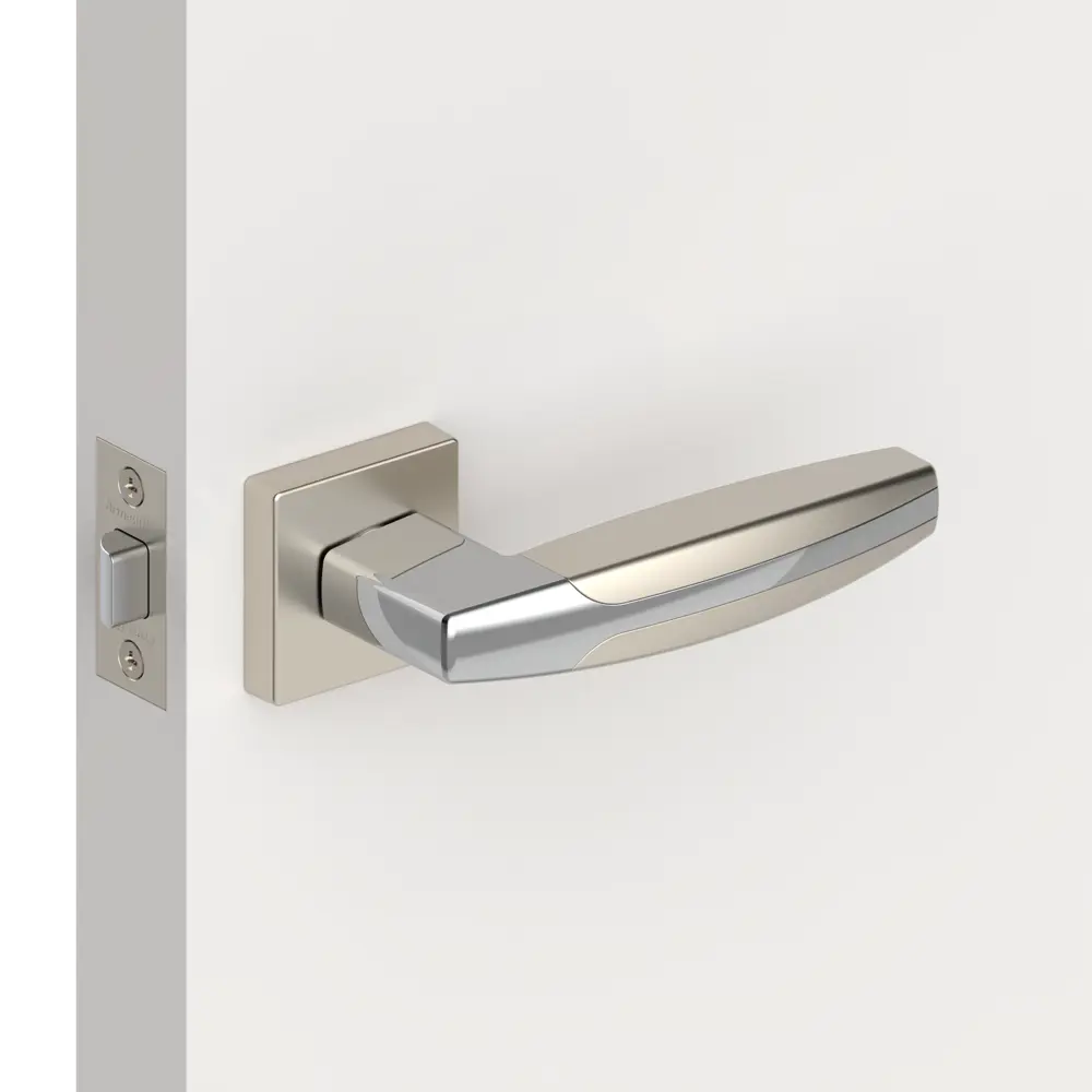 Ручка дверная Armadillo Arc USQ2, без запирания, цвет матовый никель/хром STLM-2153241 - Вид №4