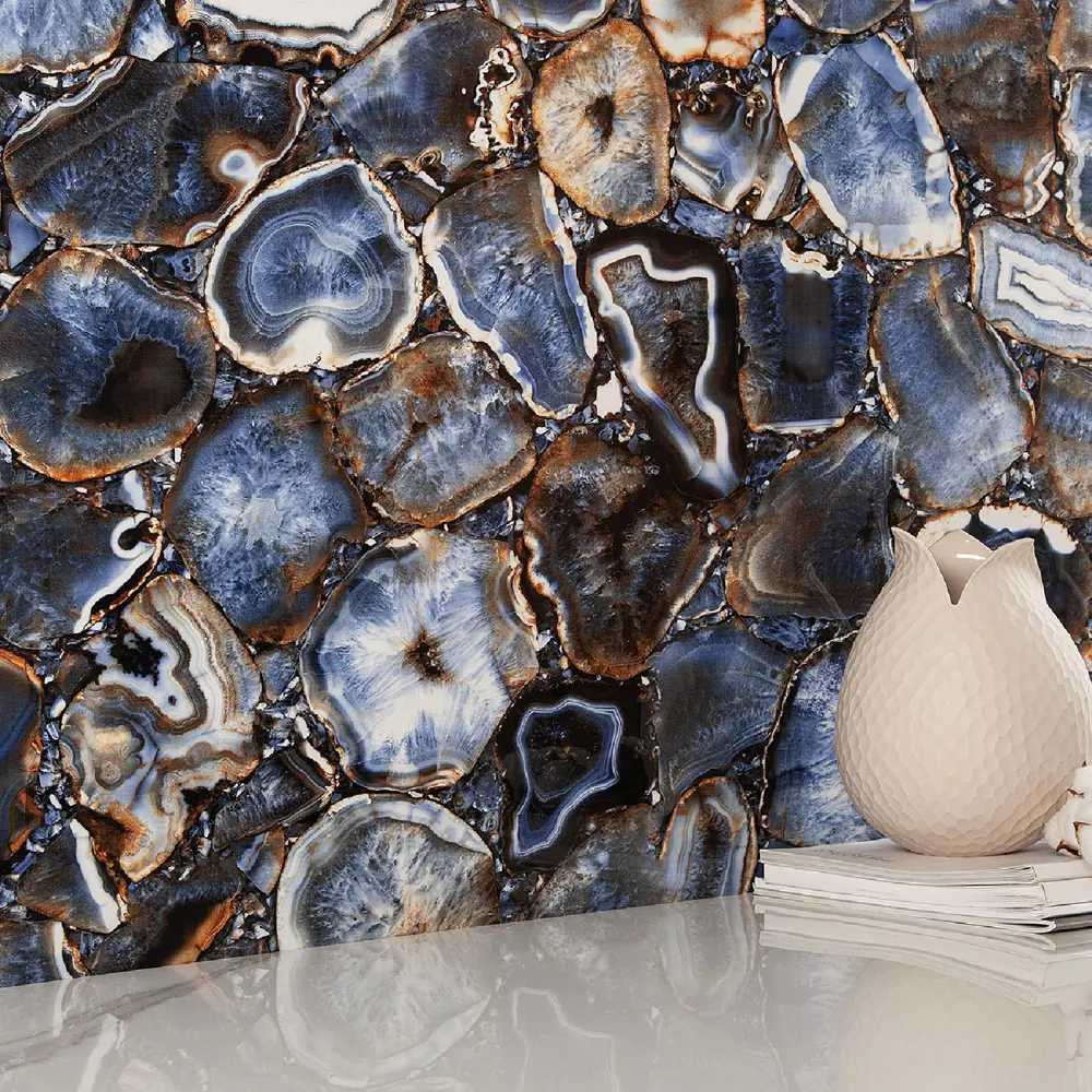 INCOLOR Agat Blue — керамогранит премиум-класса 60×120 см 86354573 Marble STLM-0068048