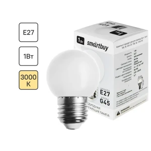 Светодиодная лампа Santreyd Smartbuy Matte G45 - теплый свет для уютного интерьера 89355286