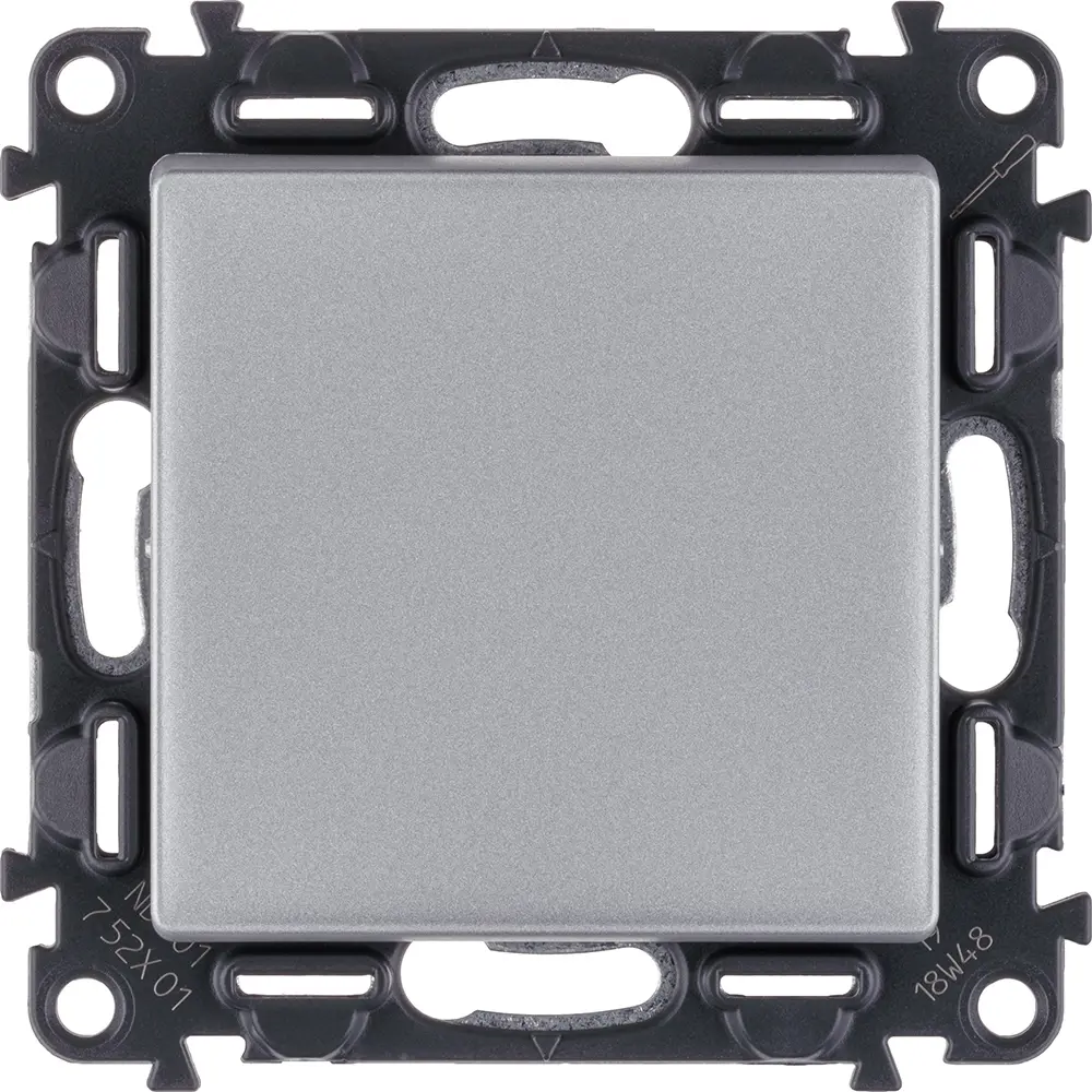 Выключатель встраиваемый Legrand VLN-L 1 клавиша цвет алюминий Valena Life STLM-2084590