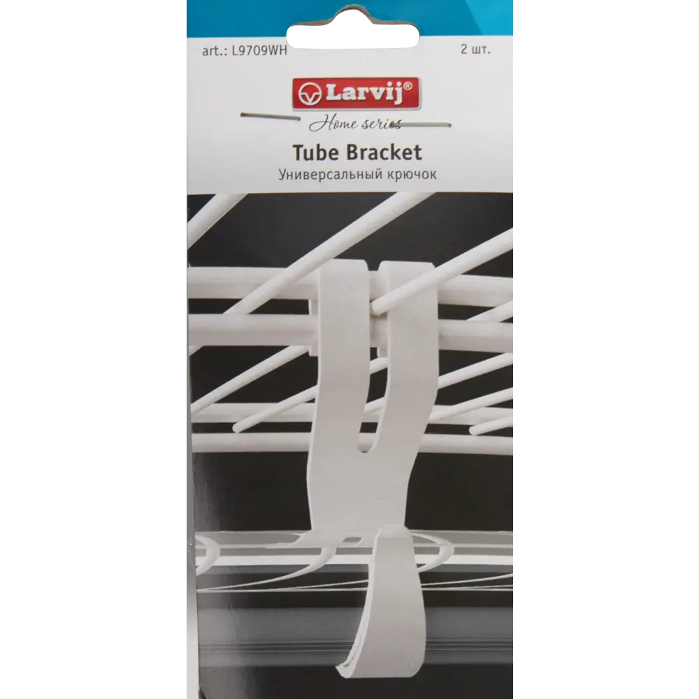 Крючок для гардеробной системы Larvij белый 2 шт 82360081 STLM-0025375 - Вид №2