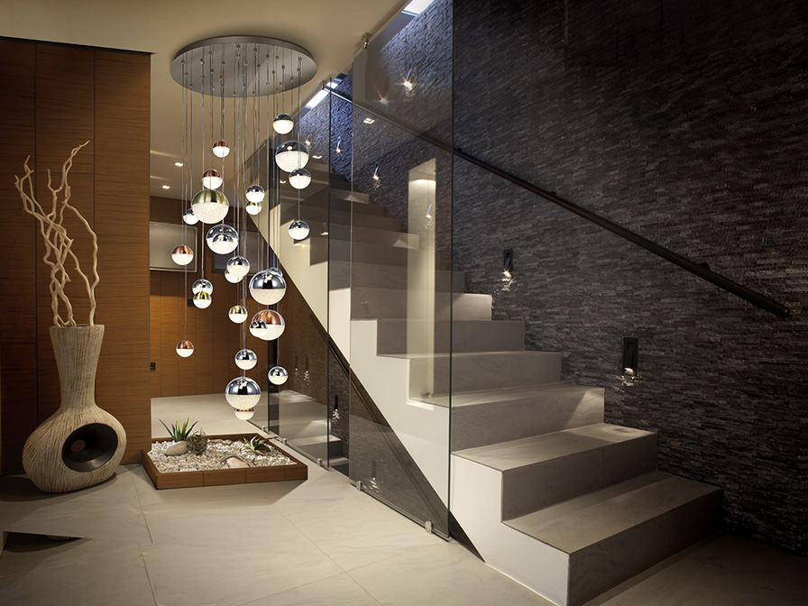 109087 Подвесной светильник LED 27L Ø80 DIM BLUETOOTH CCT цветной Schuller Sphere - Вид №1