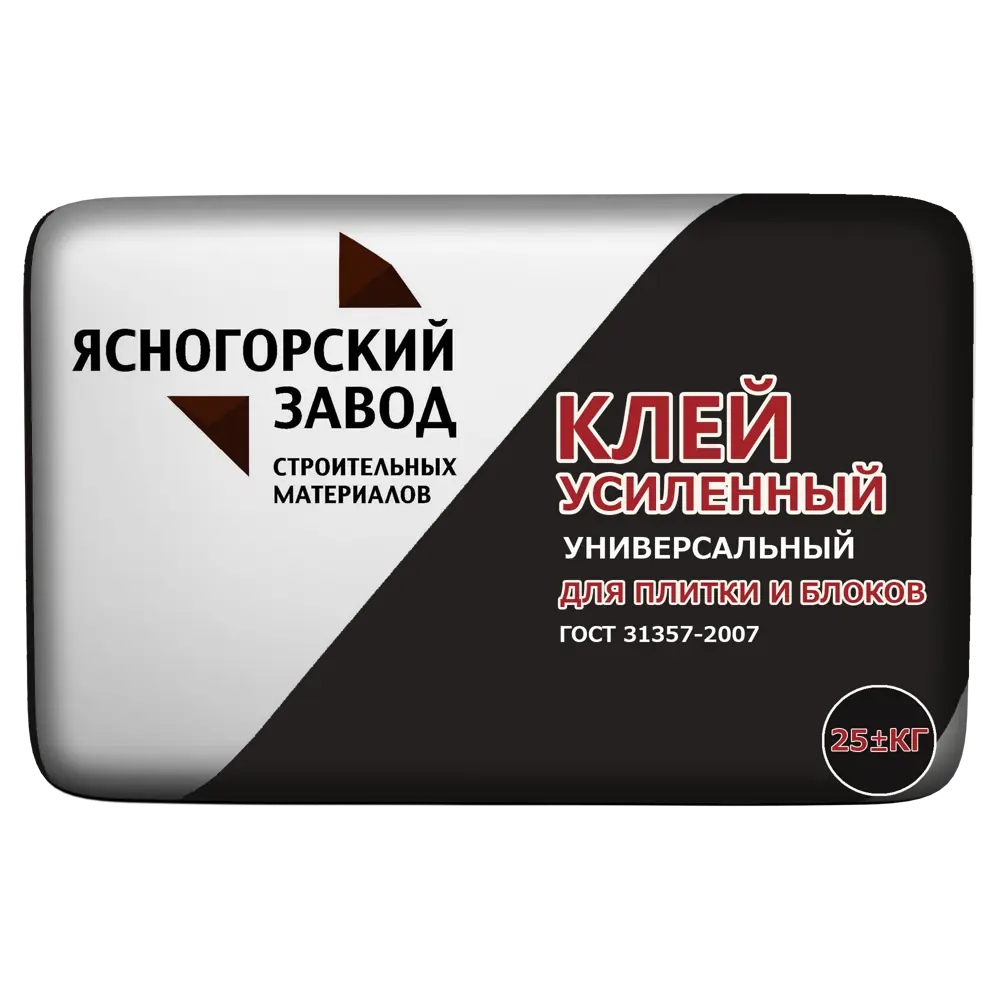 Клей для блоков и плитки ЯЗСМ усиленный 25 кг ЯСНОГОРСКИЙ ЗАВОД STLM-2070941
