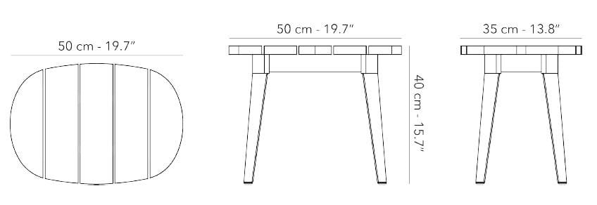 Низкий стол из тикового дерева Jardinico дерево ARCH-00036107 - Вид №10