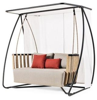 Ethimo Кресло-качалка с балдахином из тика Swing Swdo05 - Вид №1