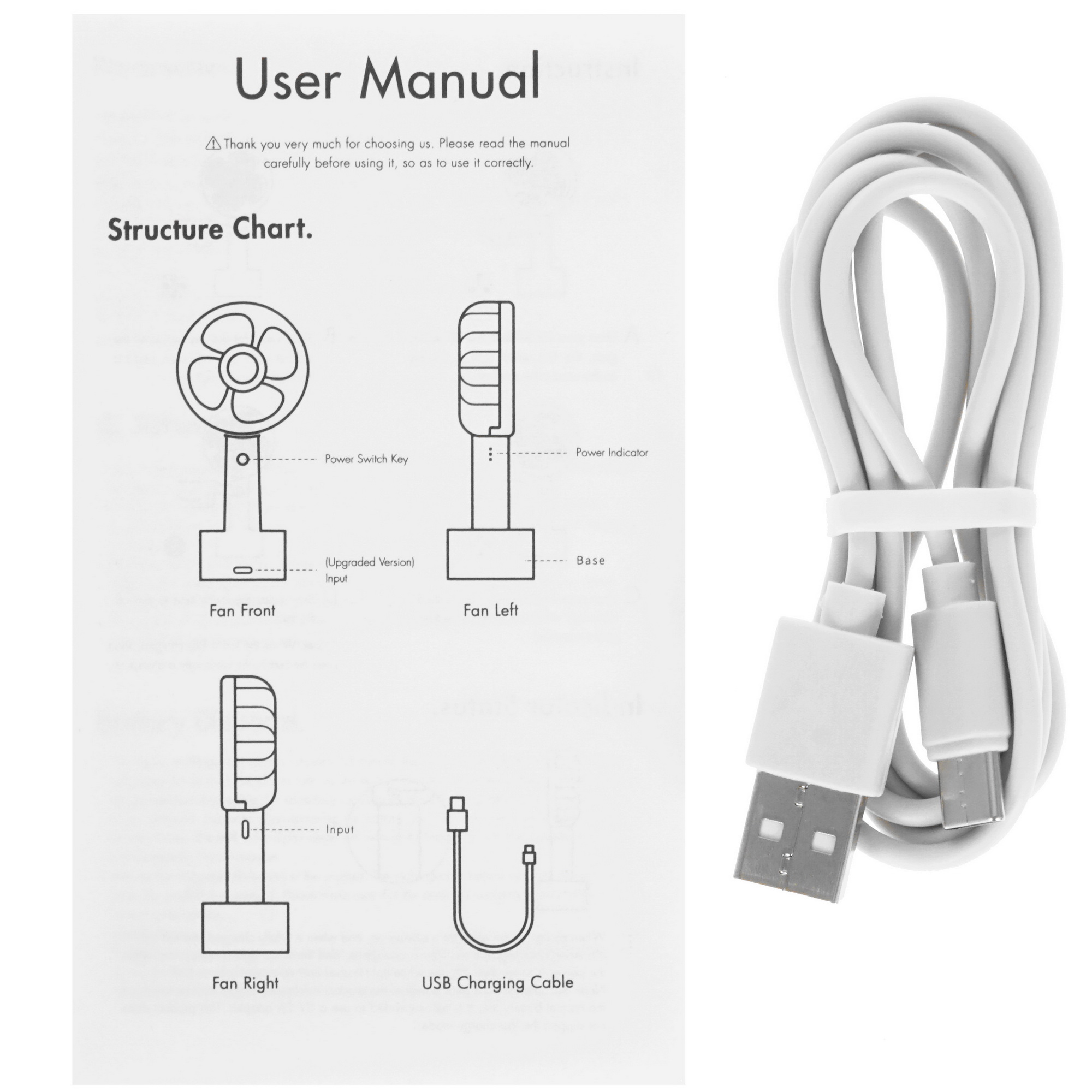 9992189 Вентилятор SOLOVE Manual Fan N9  белый STDN-0116161 - Вид №8