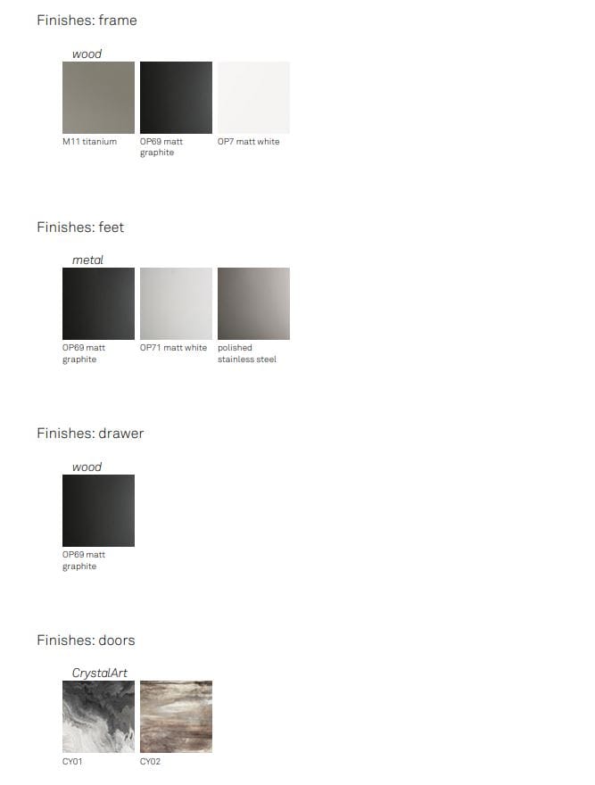 Шкаф из дерева и стекла с распашными дверями Cattelan italia FOCUS CRYSTALART ARCH-00119416 - Вид №10