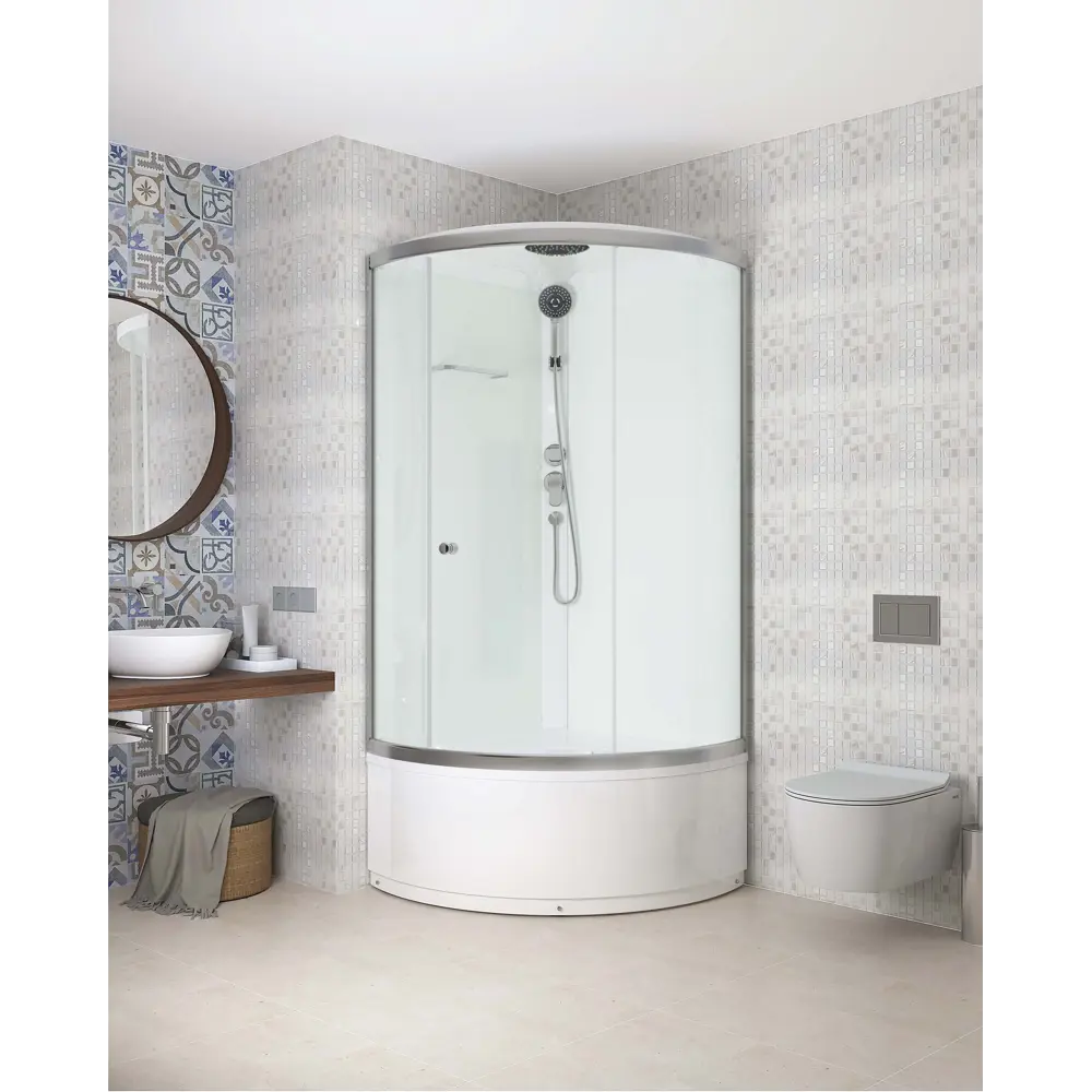 DOMANI-SPA Simple — угловая душевая кабина с гидромассажем 90×90 см 87210060 STLM-0984821 - Вид №5