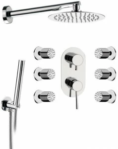 Remer Rubinetterie Смеситель для душа из хромированной латуни с ручным душем Minimal N 93 7 s01 ufm20