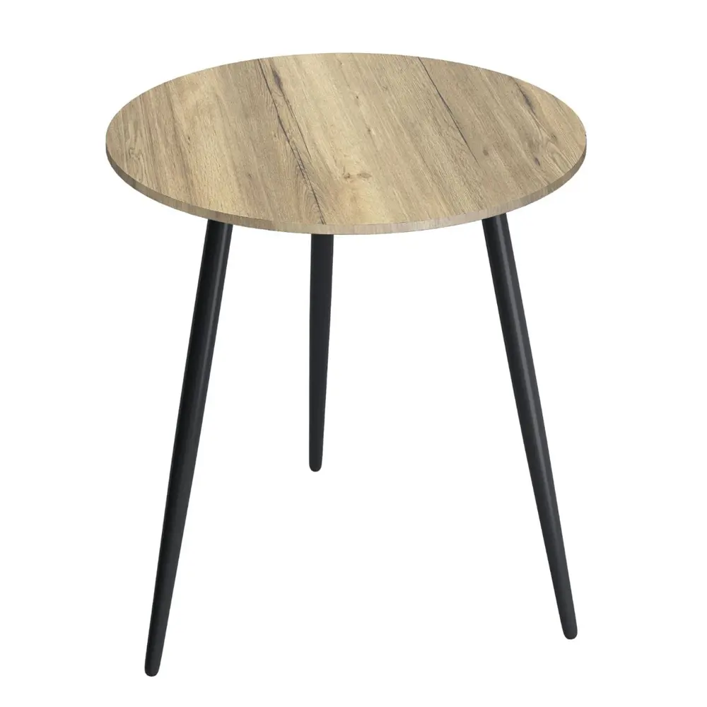 Стол кухонный Triniti 75x75x75 см круг металл цвет дуб вотан Santreyd STLM-2088213