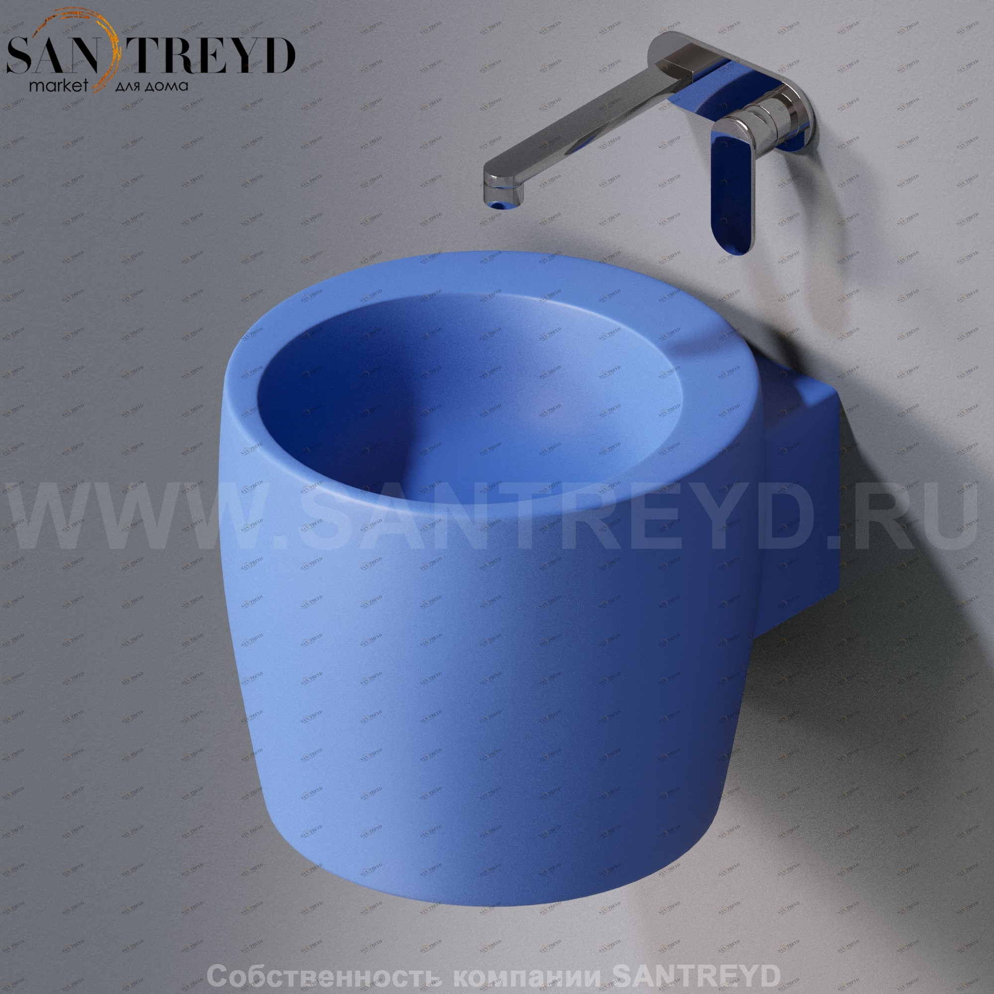 L102T0R0V1.140 Подвесная раковина настенная круглая A. e T. Italia SPOT AeT ITALIA TOTEM