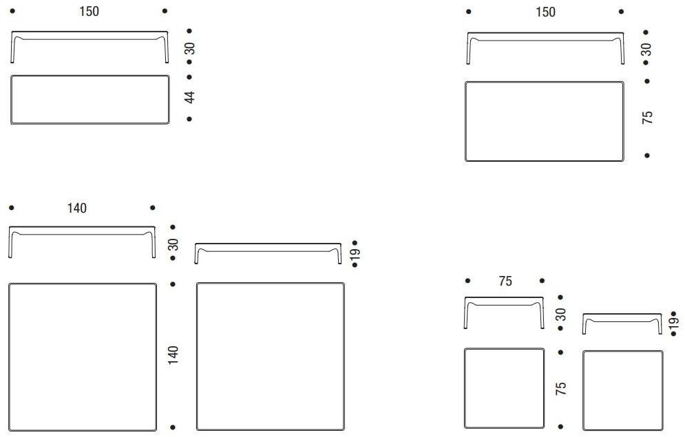 MDF Italia Низкий журнальный столик Yale sun-id-1351486 - Вид №4