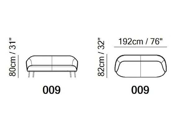 3-местный кожаный диван Natuzzi Italia Botanic ARCH-00030800 - Вид №3