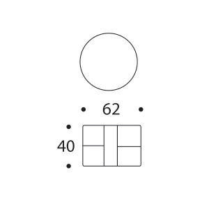 Пуф Deconstructed Ø62х40 см, жёлтый Innovation Living 552001554 - Вид №3